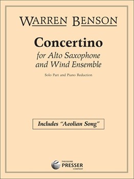 Concertino by Benson Warren for Alto Saxophone and Piano