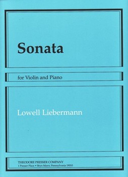 Sonata Opus 46 by Liebermann Lowell for Violin and Piano