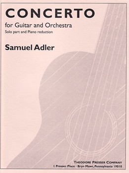 Concerto For Guitar & Orchestra by Adler Samuel for Guitar and Piano