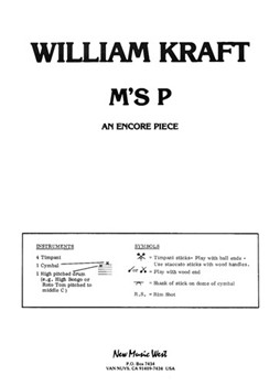 M's P An Encore Piece by Kraft William for