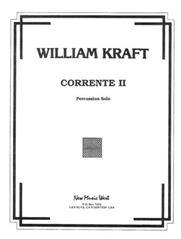 Corrente Ii Percussion Solo by Kraft William for