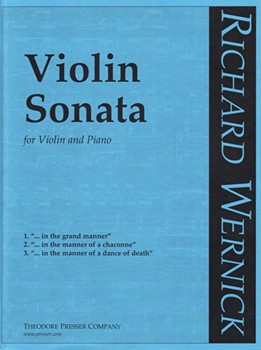 Violin Sonata by Wernick Richard for Violin and Piano