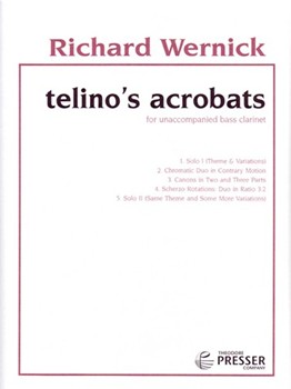 Telino's Acrobats by Wernick Richard for Bass Clarinet