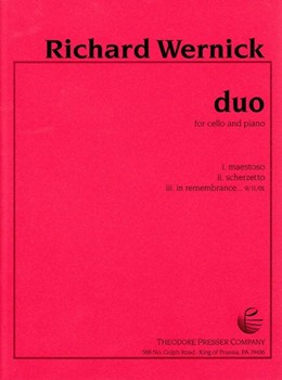 Duo by Wernick Richard for Cello and Piano