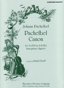 Canon In D by Pachelbel - Dorff Daniel - for Saxophone Quartet S