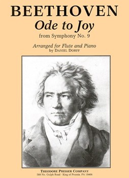 Ode To Joy by Beethoven Ludwig van - Dorff Daniel - for Flute and Piano