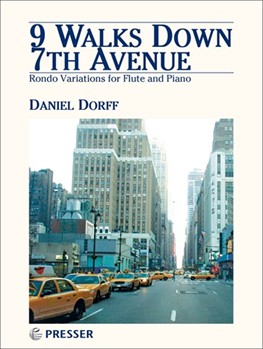 9 Walks Down 7th Avenue by Dorff Daniel for Flute and Piano