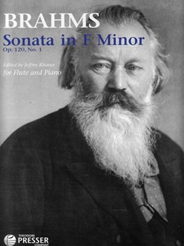 Sonata in F Minor Op. 120 No.1 for Flute and Piano (Originally for Clarinet and Piano) by Brahms Johannes for