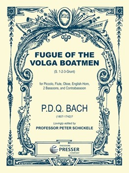 Fugue Of The Volga Boatmen S1-2-3-grunt by Bach P.D.Q. - Schickele Peter - for Woodwind Choir