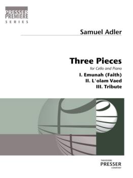 Three Pieces For Cello and Piano [cello] Adler