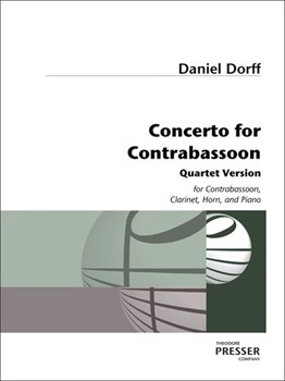 Concerto for Contrabassoon quartet version score and parts by Dorff Daniel for