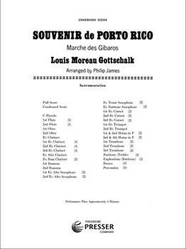 Souvenir De Puerto Rico Marche Des Gibaros by Gottschalk Louis Moreau - James Philip - for