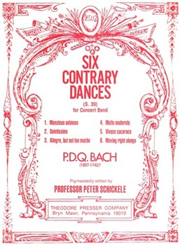 6 Contrary Dances by Bach P.D.Q. - Schickele Peter - for Concert Band