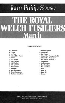 Royal Welch Fusiliers by Sousa John Philip for Condensed Score