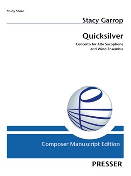 Quicksilver Concerto for alto saxophone and wind ensemble