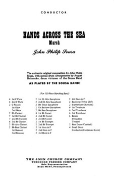 Hands Across The Sea by Sousa John Philip for Condensed Score