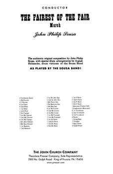 Fairest Of The Fair by Sousa John Philip for Condensed Score