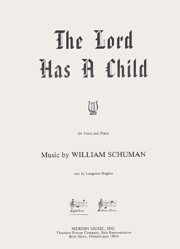 The Lord Has A Child For Voice and Piano by Schuman William Hughes Langston for
