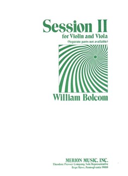 Sessions 2 For Violin and Viola by Bolcom WIlliam for