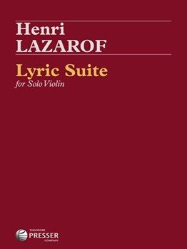 Lyric Suite by Lazarof Henri for