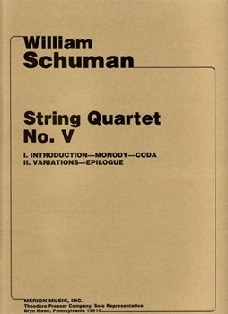 String Quartet No. V by Schuman William for