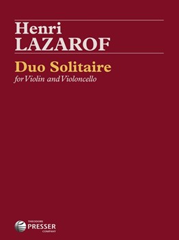 Duo Solitaire For Violin & Cello by Lazarof Henri for Str Duet