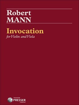 Invocation For Violin and Viola by Mann Robert for