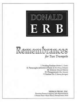 Remembrances For Two Trumpets by Erb Donald for