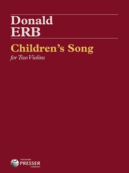 Children's Song For Two Violins by Erb Donald for