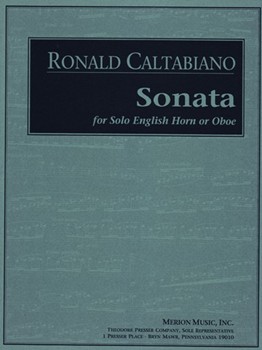 Sonata For Solo English Horn Or Oboe by Caltabiano Ronald for