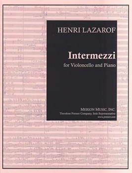 Intermezzi For Violoncello and Piano by Lazarof Henri for