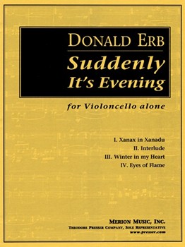 Suddenly It's Evening For Violoncello Alone by Erb Donald for