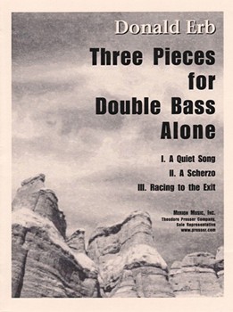 Three Pieces for Double Bass Alone by Erb Donald for