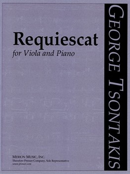 Requiescat by Tsontakis George for Viola and Piano