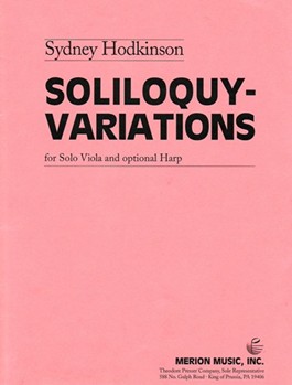 Soliloquy-variations by Hodkinson Sydney for Viola Solo