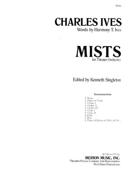 Mists For Theater Orchestra by Ives Charles for