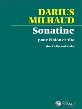 Sonatine pour violon et alto by Milhaud Darius for