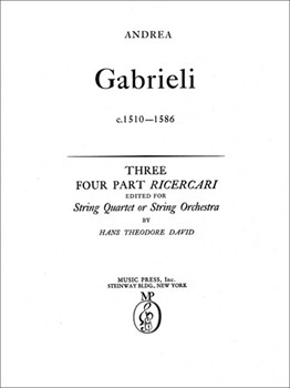 Three Four-part Ricercari by Gabrieli Andrea - David Hans - for