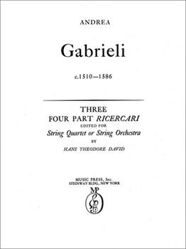 Three Four-part Ricercari by Gabrieli Andrea - David Hans - for