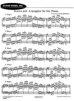 Scales & Arpeggios by Berkowitz Ralph for Piano