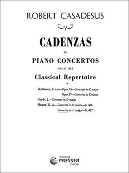 Cadenza To Concerto #21 K467 C Major by Mozart Wolfgang Amadeus - Casadesus - for Piano