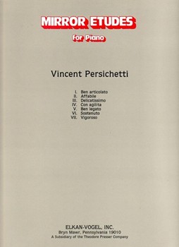 Mirror Etudes For Piano by Persichetti Vincent for