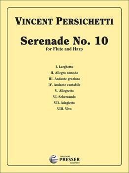 Serenade No. 10 for Flute and Harp by Persichetti Vincent for Flute and Harp