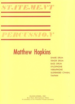Statement For Percussion by Hopkins Matthew for