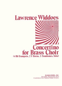Concertino For Brass Choir (4 Bb Trumpets 2 F Horns 3 Trombones Tuba) by Widdoes Lawrence for