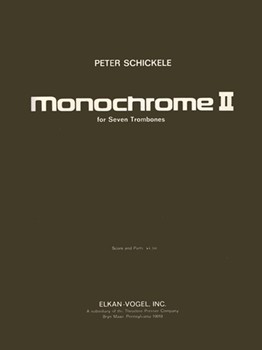 Monoschrome Ii For Seven Trombones by Schickele Peter for