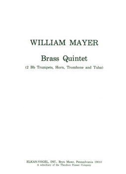 Brass Quintet by Mayer William for