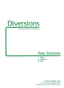 Diversions by Schickele P for Woodwind Trio