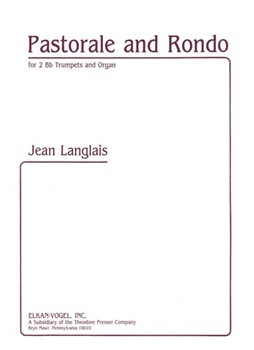 Pastorale and Rondo For 2 B-Flat Trumpets and Organ by Langlais Jean for