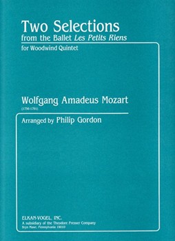2 Selections From Les Petits Riens by Mozart Wolfgang Amadeus - Gordon Philip - for Woodwind Quintet